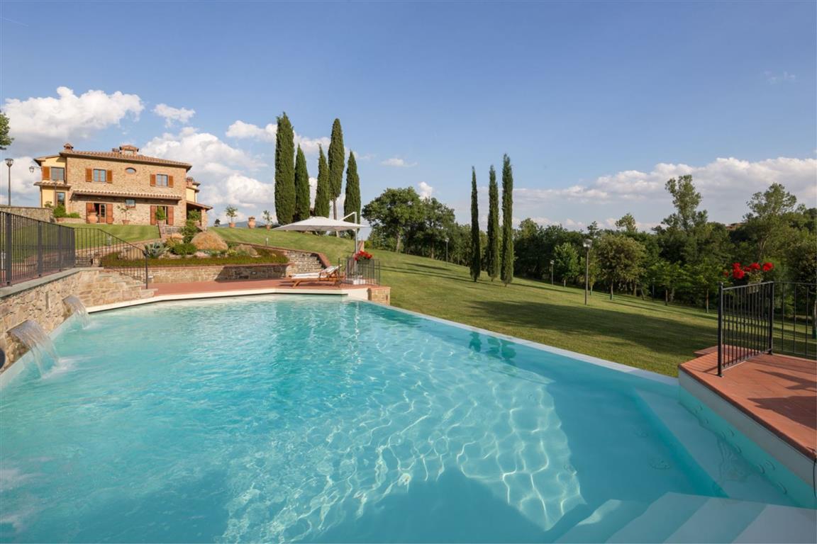377_Vakantiehuis met zwembad, Toscane, Arezzo, Poggio Pellicciaia, ItaliÃ«, appartementen, Villa 1